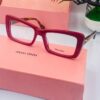 Miu Miu Red Animal Skin Blend Frame