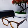 McQueen Black and Yellow Glasses